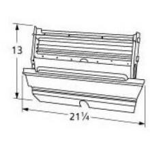 Stainless Steel Rotisserie Burner Housing 06096 image