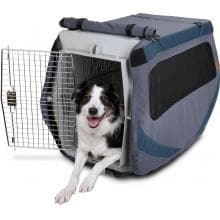 Classic Accessories DogAbout Crate/Kennel Cover - Steel/Slate/Black Mesh - Large