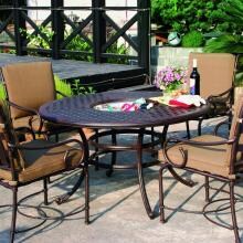 Darlee Malibu Aluminum 4 Person Dining Set