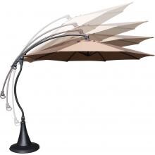 Darlee 10 Ft Cast Iron Patio Umbrella With Base - Brown