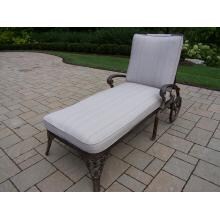 Oakland Living Mississippi Cast Aluminum Patio Chaise Lounge - Antique Bronze