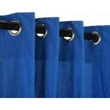 WeatherSmart Outdoor Curtain With Grommets By Hatteras Outdoors - 52 1/2 X 84 Inch - Coastal Blue