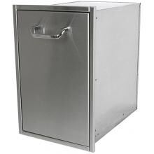 Solaire Roll-Out Stainless Steel Trash Bin - SOL-TRE1 image