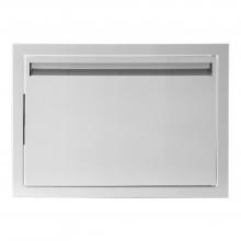 BBQGuys.com Aspen Series 20-Inch Stainless Steel Right-Hinged Single Access Door - Horizontal image