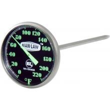 Man-Law 1-Inch Stainless Steel Instant Read Probe Thermometer With Glow In The Dark Dial image
