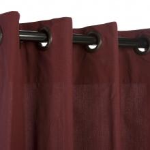WeatherSmart Outdoor Curtain With Grommets By Hatteras Outdoors - 52 1/2 X 84 Inch - Dark Wine