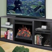 Dimplex Cornet 60-Inch Electric Fireplace Media Console - Black - DFP905B
