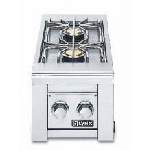 Lynx Double Cart Mounted Natural Gas Side Burner LCB2-2-NG
