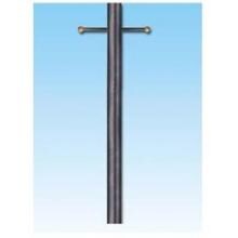 American Gas Lamp Works P120 10 Foot Smooth Black Aluminum Gas Light Post With Ladder Rest