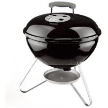 Weber Smokey Joe Silver Portable Charcoal Kettle Grill - Black