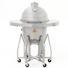 Blaze 20-Inch Freestanding Cast Aluminum Kamado Grill With Round Shelf image