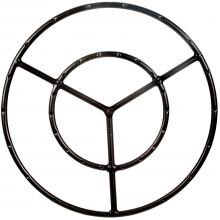 22 Inch Round Double Natural Gas Fire Pit Ring