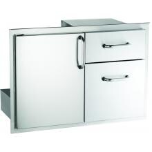 American Outdoor Grill 30-Inch Access Door & Double Drawer Combo - 18-30-SSDD image