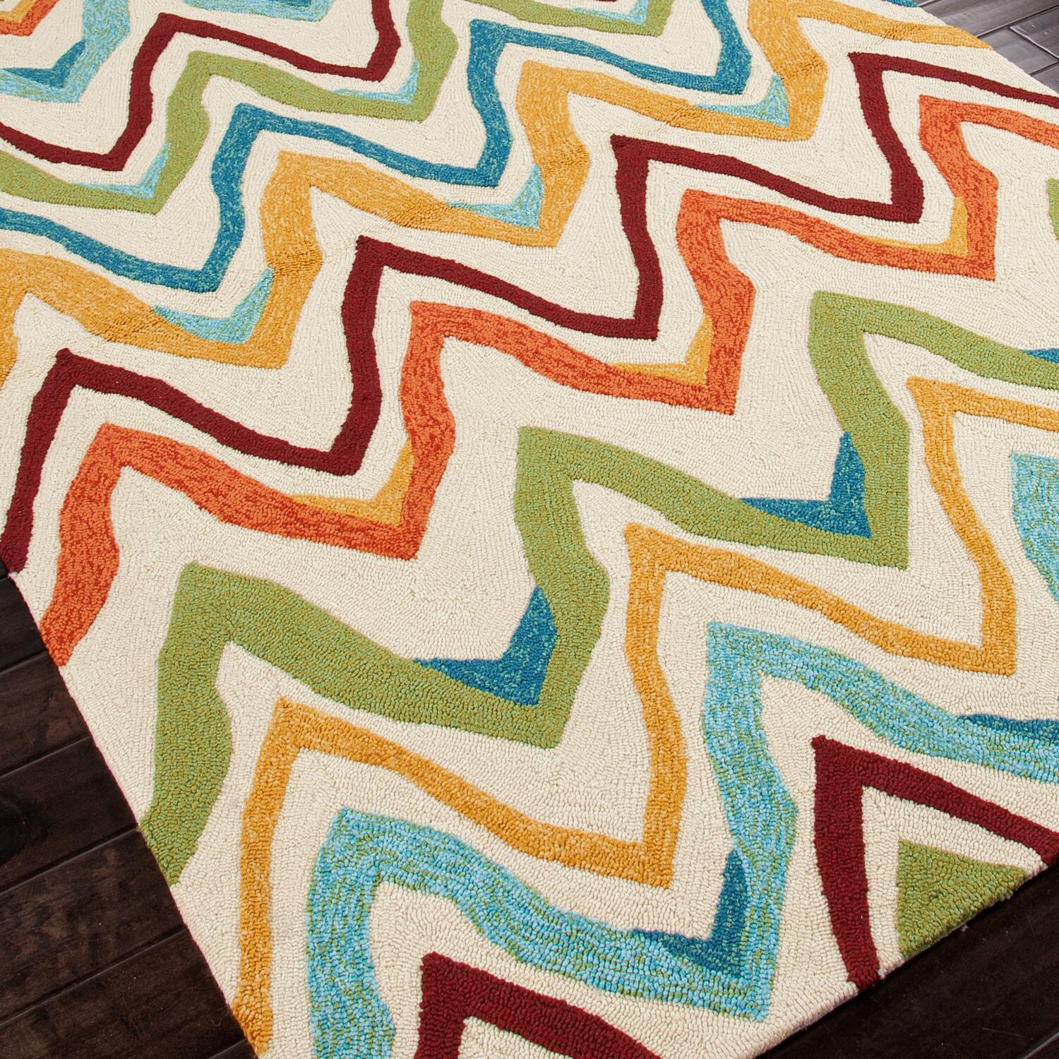 Jaipur Rugs Coastal Bahia 7.6 X 9.6 Indoor/Outdoor Rug Ivory/Multi