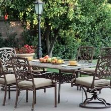 Darlee Santa Barbara Aluminum 6 Person Dining Set