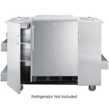 Summit 61-Inch Outdoor Serving Freestanding Cart For Summit 24-Inch Outdoor Refrigeration - Stainless Steel - CartOS image