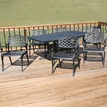 Heritage 7-Piece Cast Aluminum Patio Dining Set
