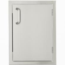 BBQGuys.com Kingston Series 17-Inch Stainless Steel Right-Hinged Single Access Door - Vertical image