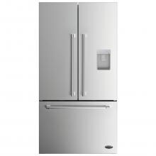 DCS 36-Inch Wide 70-Inch Tall Freestanding French Door Refrigerator With Water Dispenser - RF201ACUSX1 image