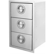 Portofino Series Triple Access Drawer Side View
