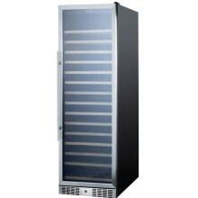 Summit 162 Bottle Freestanding Wine Cooler - Stainless Steel / Black Cabinet - SWC1925