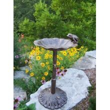 Oakland Living Oakland Living Frog Bird Bath - Antique Bronze