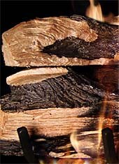 Hand Painted Gas Logs