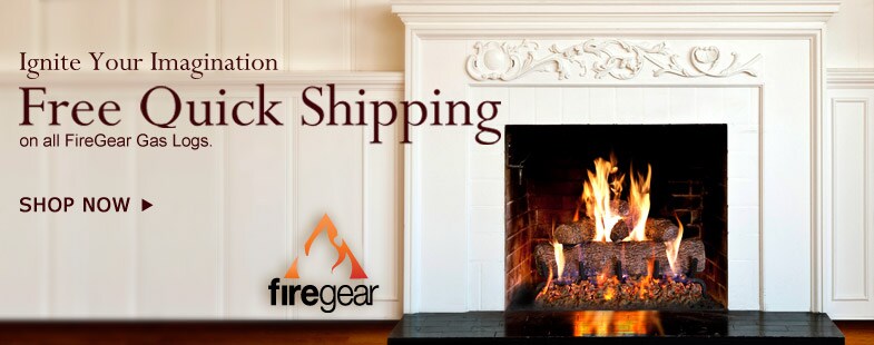 Free Quick Shipping On FireGear Gas Logs