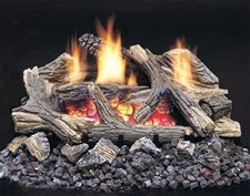 Aged Hickory Gas Logs