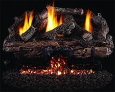 Charred Aged Split Gas Logs
