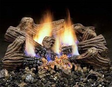 Charred Timber Gas Logs