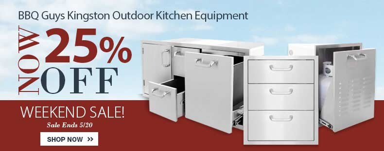 25% Off BBQ Guys Kingston Outdoor Kitchen Storage and Accessories