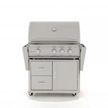 Blaze Professional 34-Inch 3-Burner Propane Gas Grill With Rear Infrared Burner - BLZ-3PRO-LP