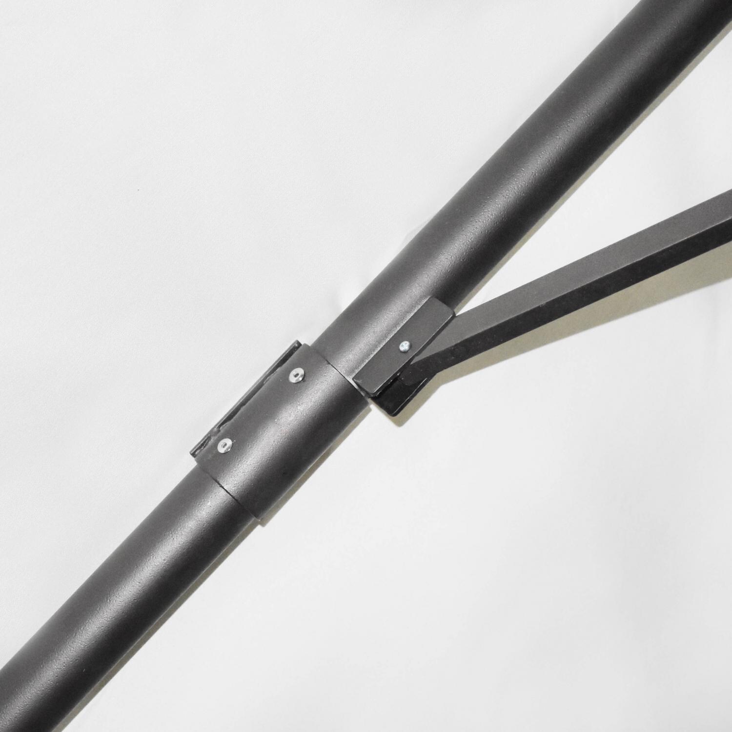 California Umbrella 10 Ft Square Aluminum Multi-Position Tilt Cantilever Patio Umbrella W/ Crank Lift & Aluminum Ribs - Rib Detail thumbnail