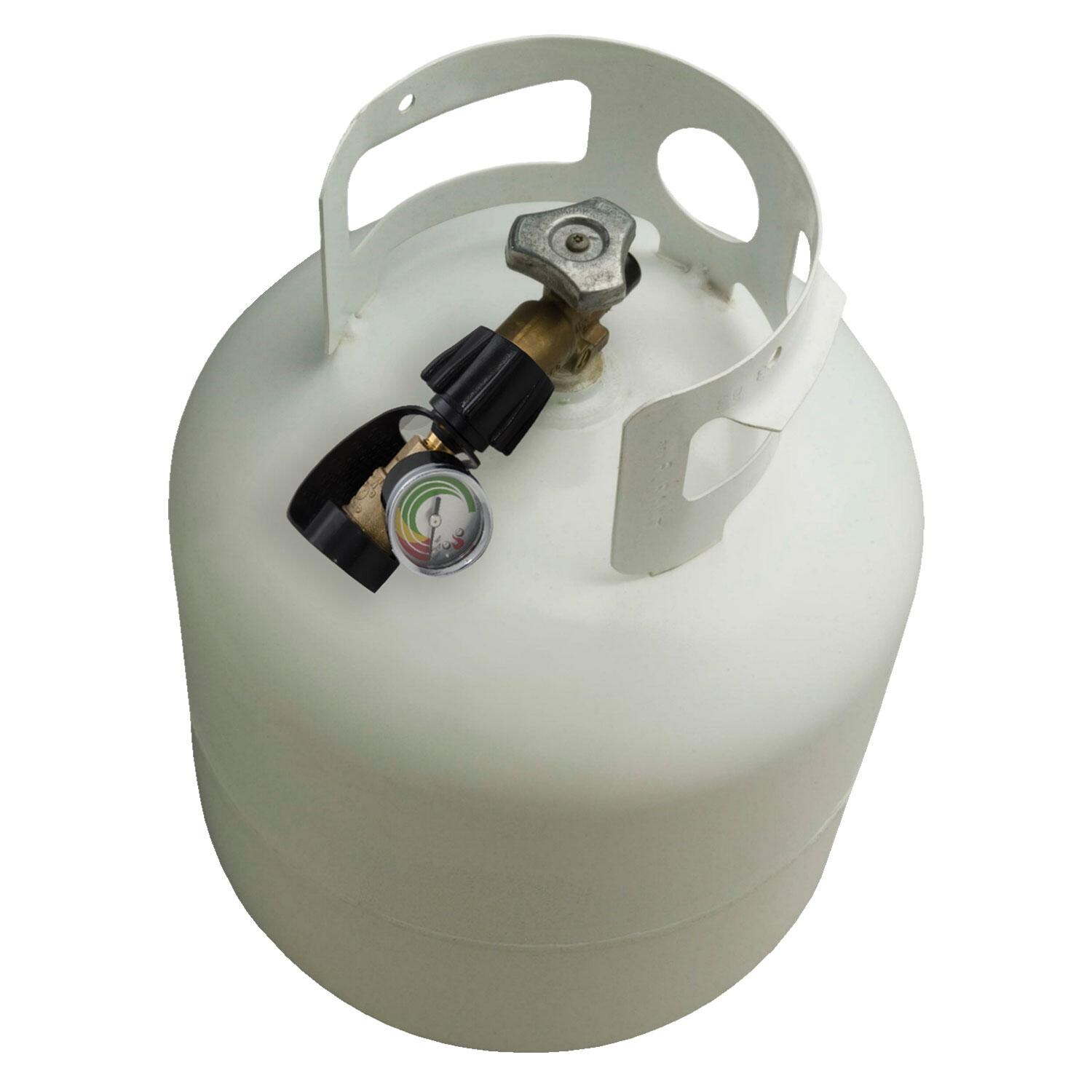 Charbroil 7219431P04 Propane Tank Gauge - Installed on Propane Tank - White Background thumbnail
