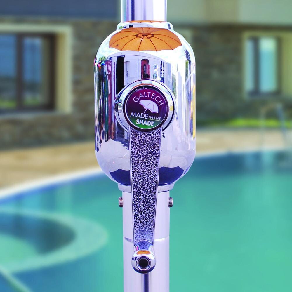 Galtech 9 Ft. Octagonal Patio Umbrella W/ Crank Lift - Crank Lift Detail thumbnail