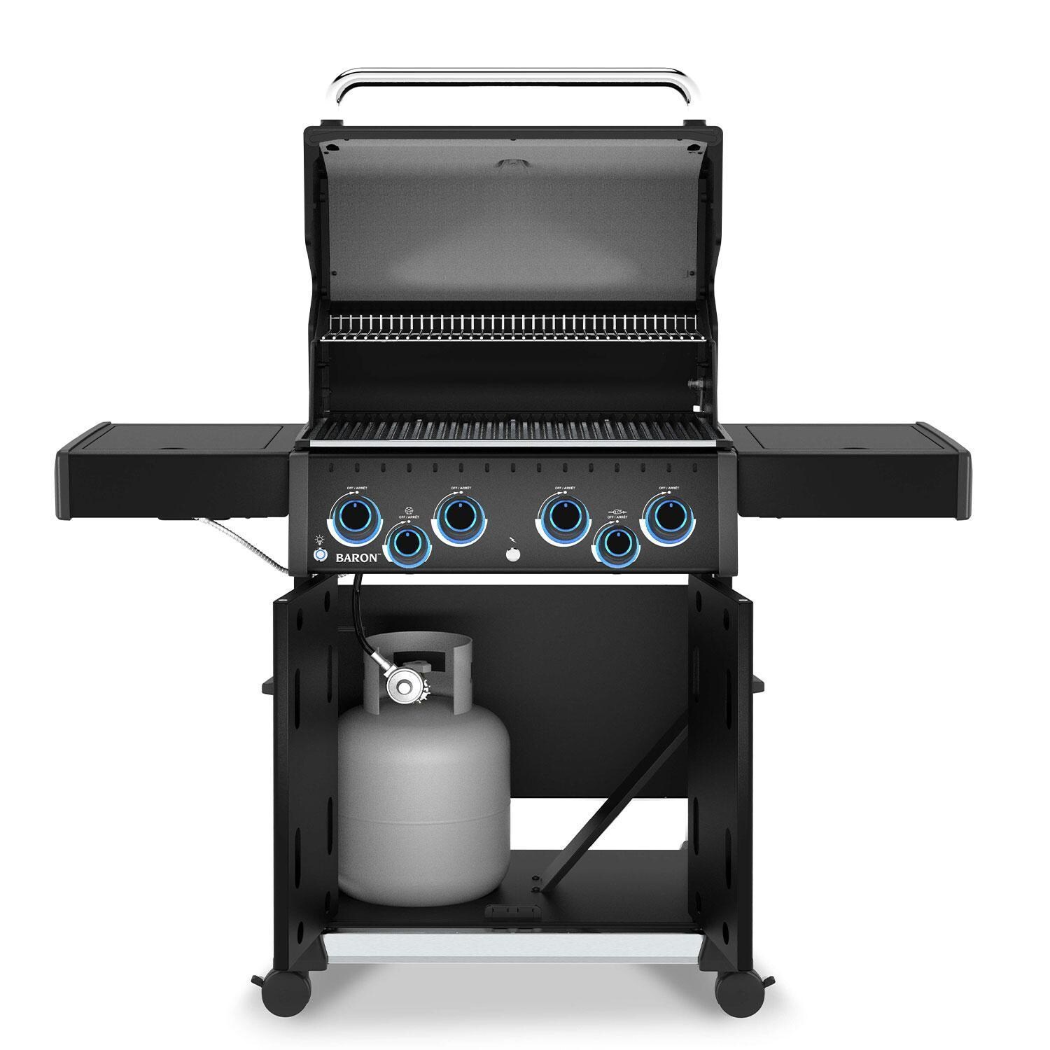 Broil King 674147 Baron 420 Pro Shadow 4 Burner Natural Gas Grill - Interior - White Background thumbnail