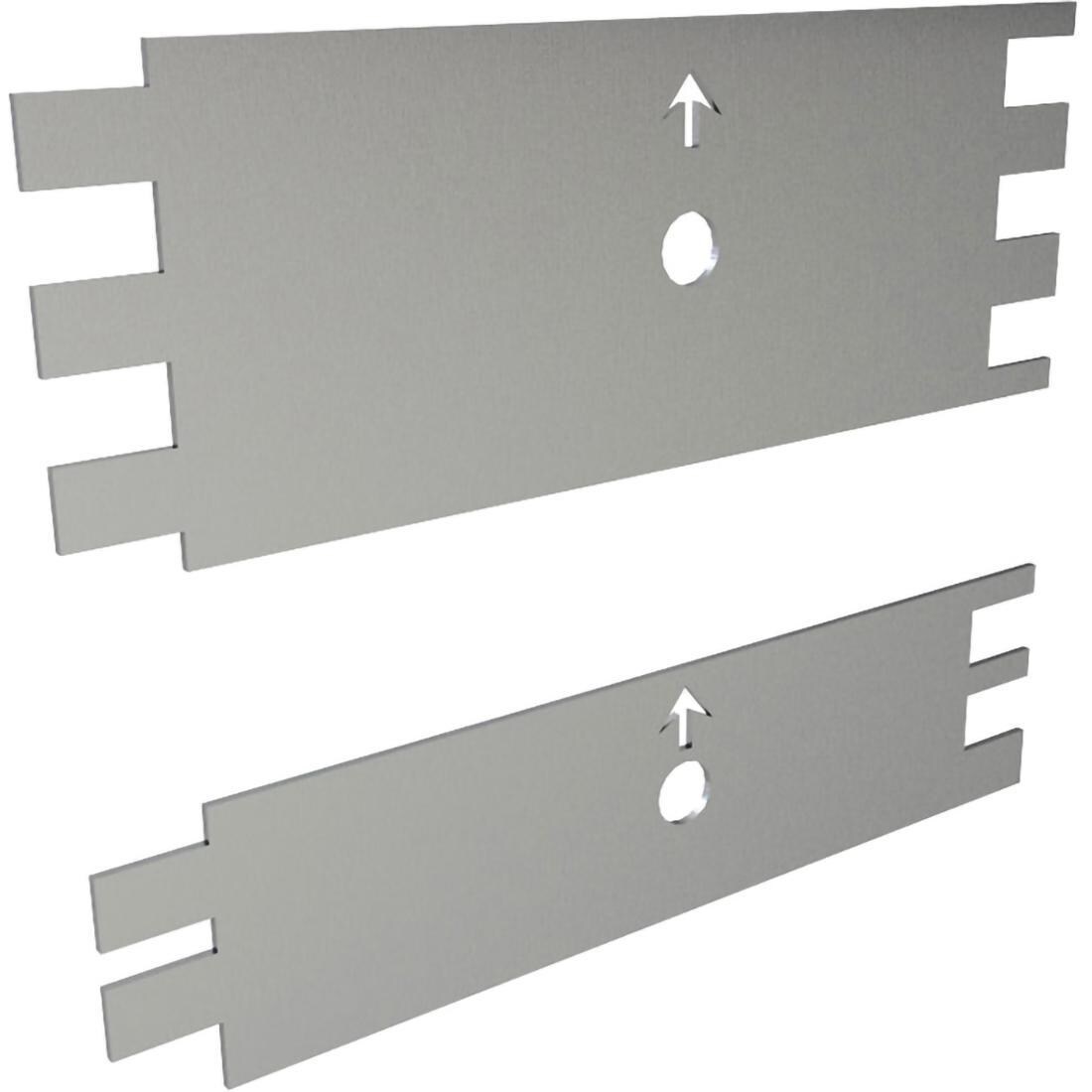 Sunstone SWC6SPF 6-in Outdoor Kitchen Wall Cabinet Spacer Panel - Wall Support Rails - White Background thumbnail