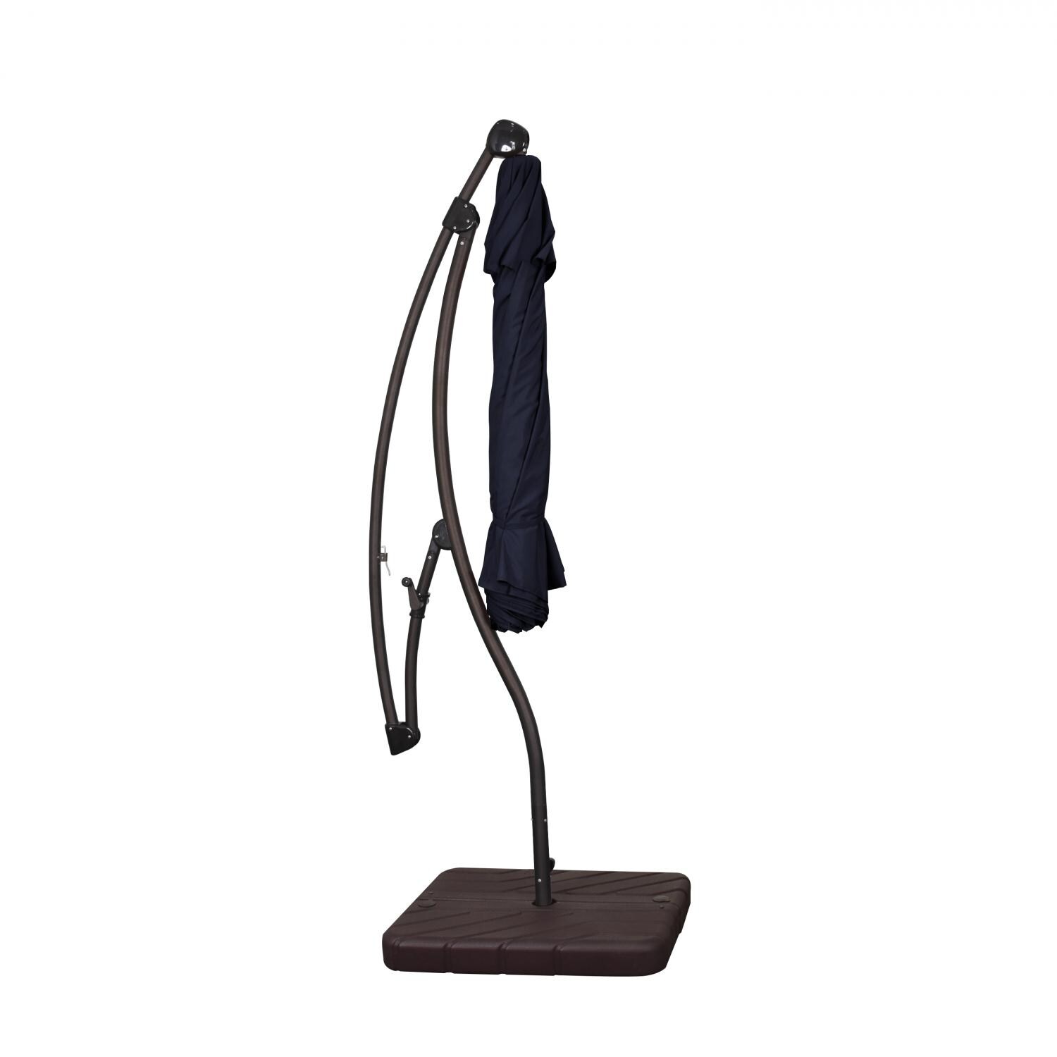 California Umbrella 9 Ft Octagonal Aluminum 2-Way Tilt Cantilever Patio Umbrella W/ Crank Lift & Aluminum Ribs - Closed thumbnail