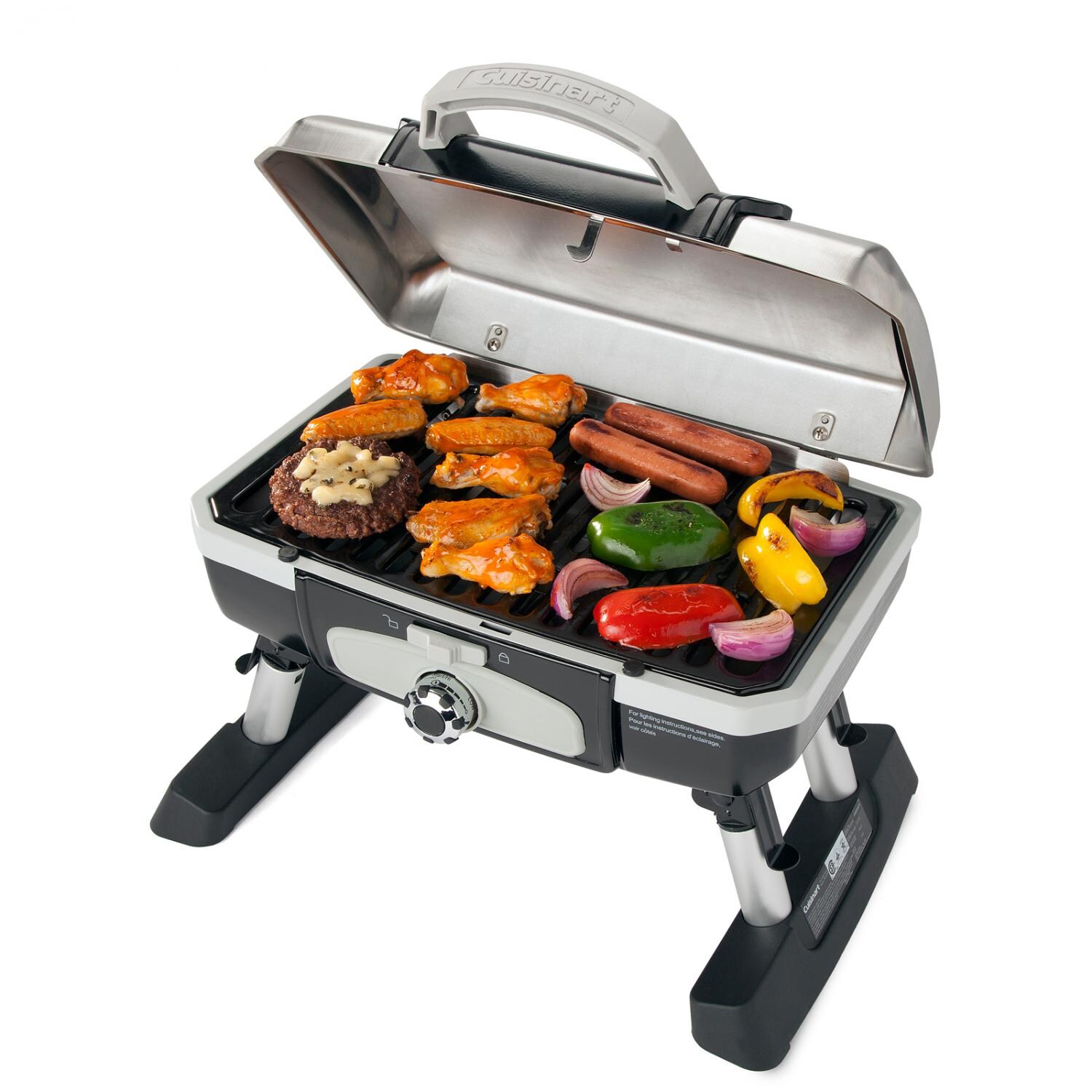 Cuisinart Petit Gourmet Tabletop Gas Grill - Open thumbnail