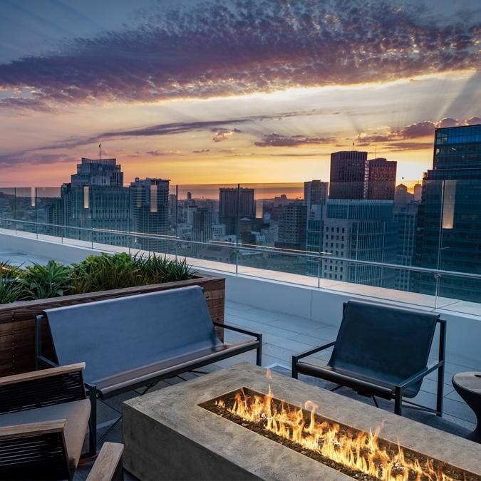 Prism Hardscapes SCPH-415-2LP Tavola 6 90-Inch Propane Gas Rectangular Fire Pit Table - Skyline (NOT ACTUAL COLOR) thumbnail