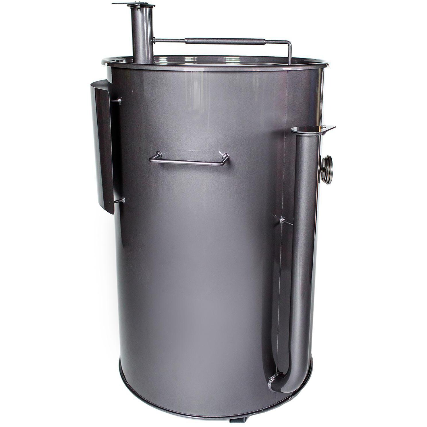 Gateway Drum Smokers 55122 55 Gallon Charcoal BBQ Smoker - Charcoal - Right Side thumbnail