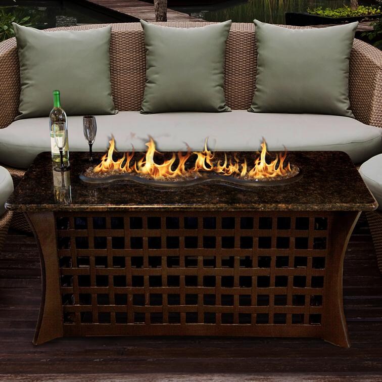 La Costa Del Rio 54Inch Propane Fire Pit Table By California Outdoor