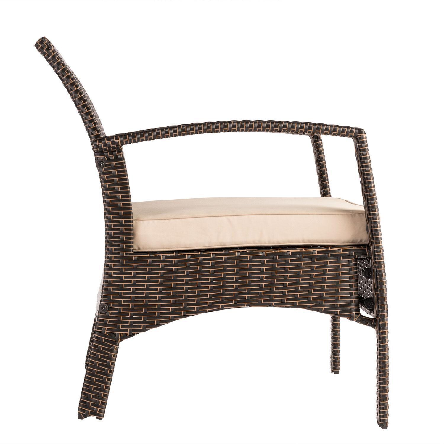 WestCay 62776 Resin Wicker Patio Club Chair in Antique Bronze by Ultimate Patio - Side View - White Background thumbnail