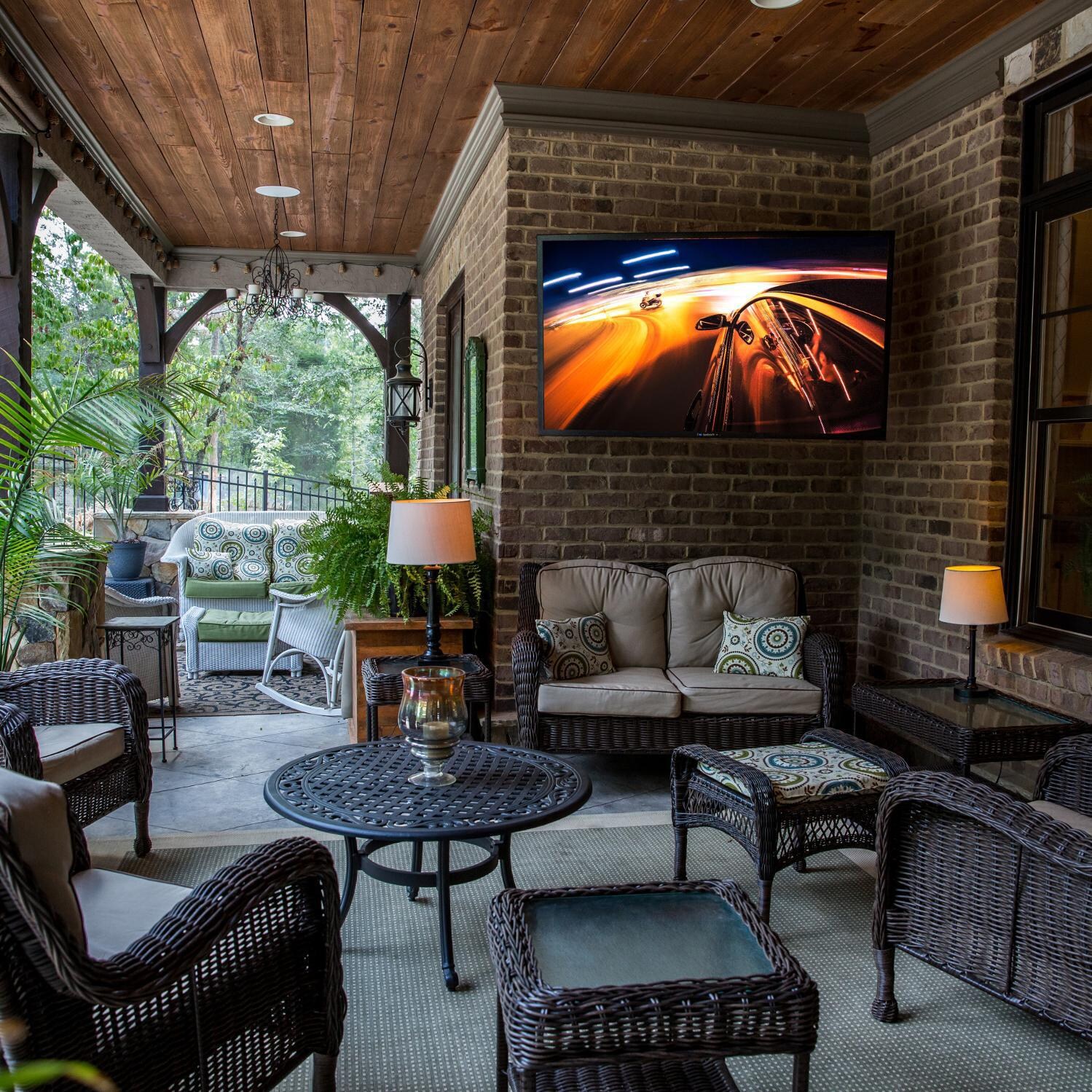 SunBriteTV - SB-V-75-4KHDR-BL - 75 Inch Outdoor TV - In the Shade thumbnail