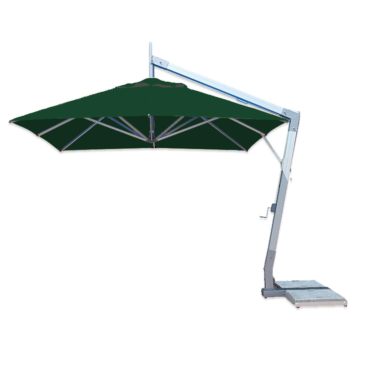 Bambrella 10 Ft. Square Side Pool Umbrella - Forest Green thumbnail
