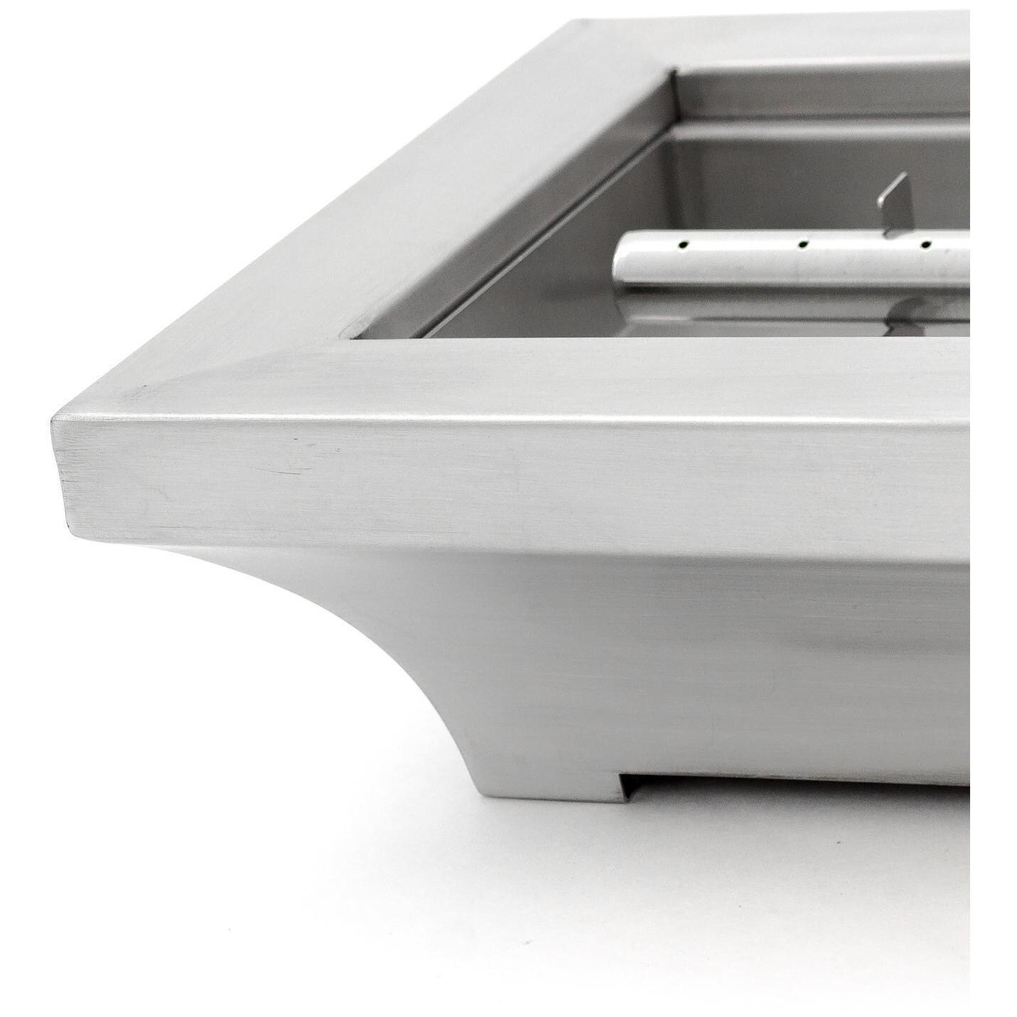 BBQGuys Signature Series Lavelle 24-Inch Table-Top Propane Fire Pit - Stainless Steel - Finish Detail thumbnail