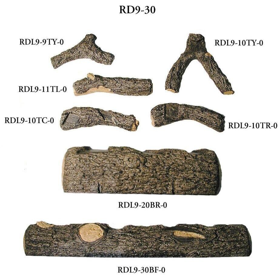 Peterson Real Fyre Golden Oak Designer Log Breakdown  thumbnail