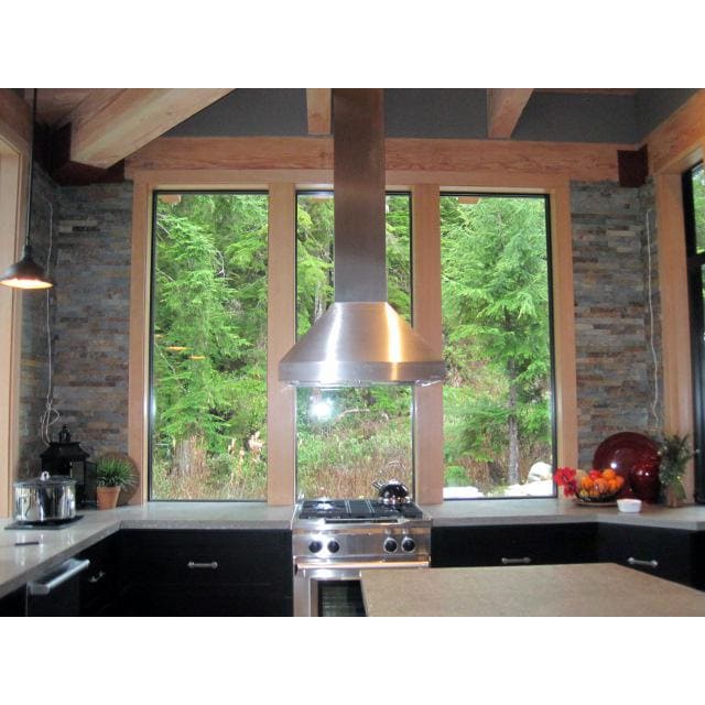 VentAHood 42Inch Euroline Pro Series 550 CFM Island Range Hood