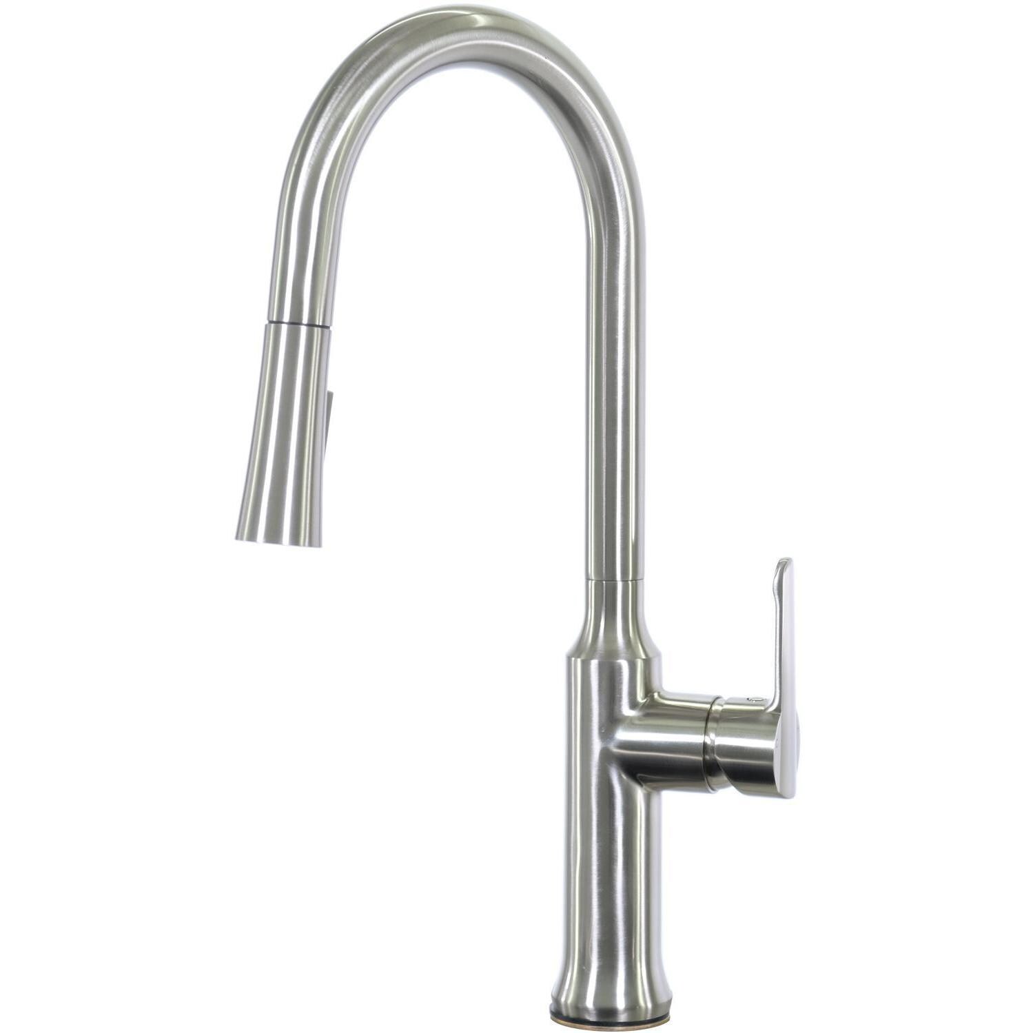 BBQGuys Signature - BBQ-SM2318-18G + BBQ-N88421N1-BN - 23 X 18 Undermount Sink W/ Pull Down Faucet & Strainer - Faucet thumbnail